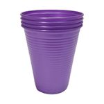 Copo Plástico Perolado Roxo 200ml c/50 - Bello