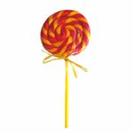 Pirulito Psicodélico Amarelo e Vermelho 9cm - Arte e Cor