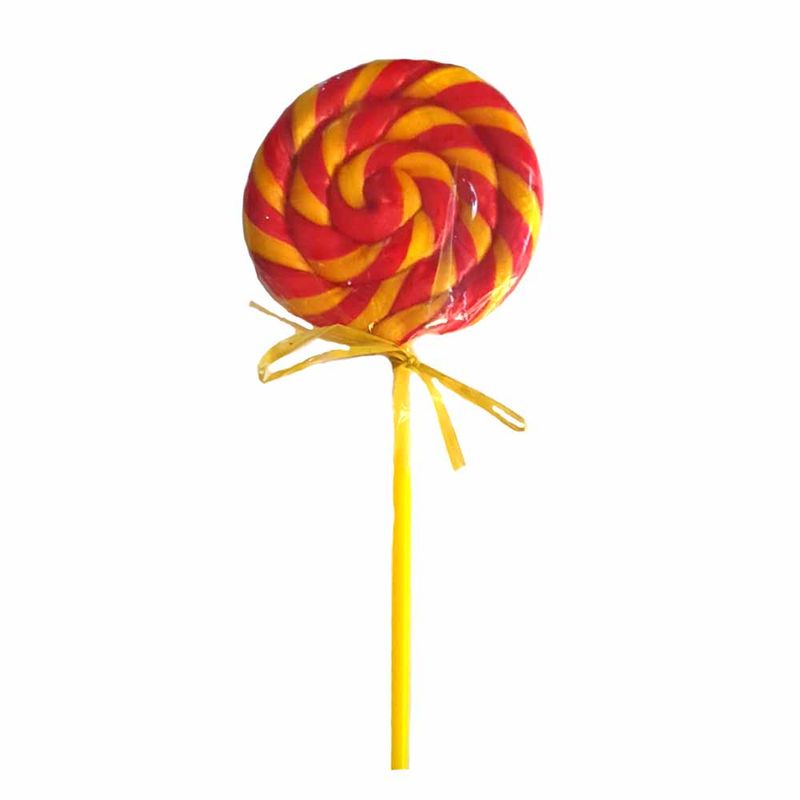 Pirulito Psicodélico Amarelo e Vermelho 9cm - Arte e Cor