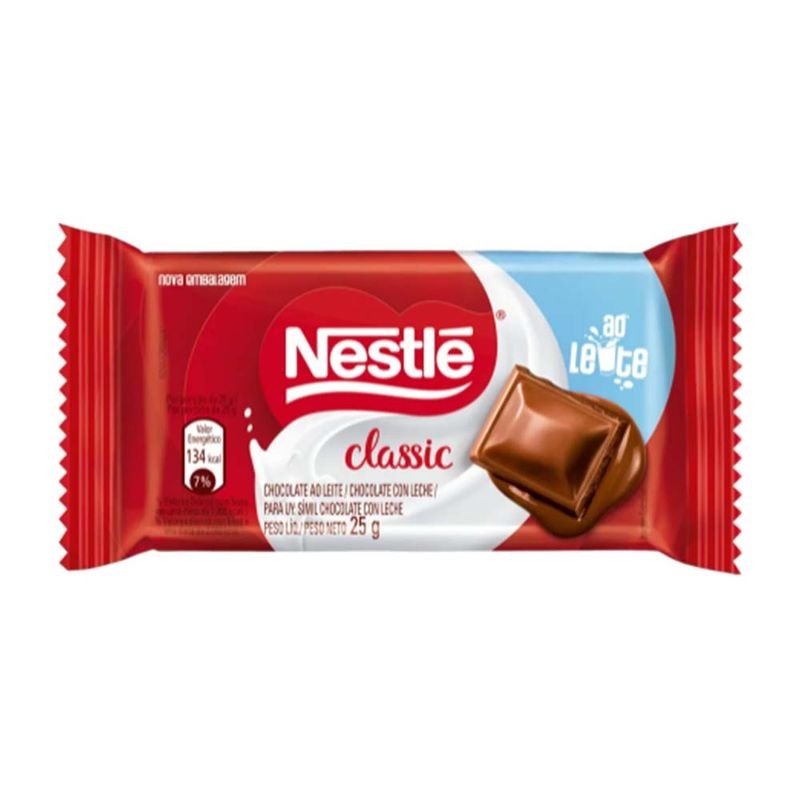 Tablete de Chocolate Ao Leite Classic 25g c/22 - Nestlé