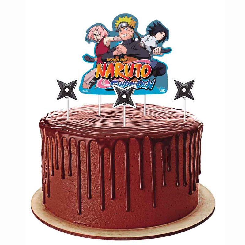 Naruto Topper para Bolo c/4 - Festcolor