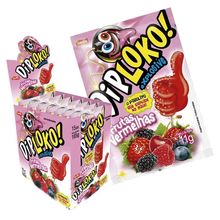 Pirulito Explosivo Dip Loko Boom Frutas Vermelhas 11g c/15 - Danilla