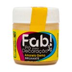 Pó para Decoração Amarelo Gema 3g - Fab