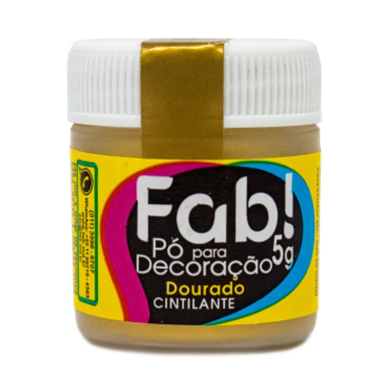 Pó para Decoração Dourado 5g - Fab