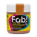 Pó para Decoração Dourado Rosê 5g - Fab