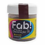 Pó para Decoração Marrom 3g - Fab