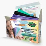 Máscara Cirúrgica Tripla Camada Colorida c/50 - Protdesc