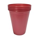 Copo Plástico Perolado Vermelho 200ml c/50 - Bello