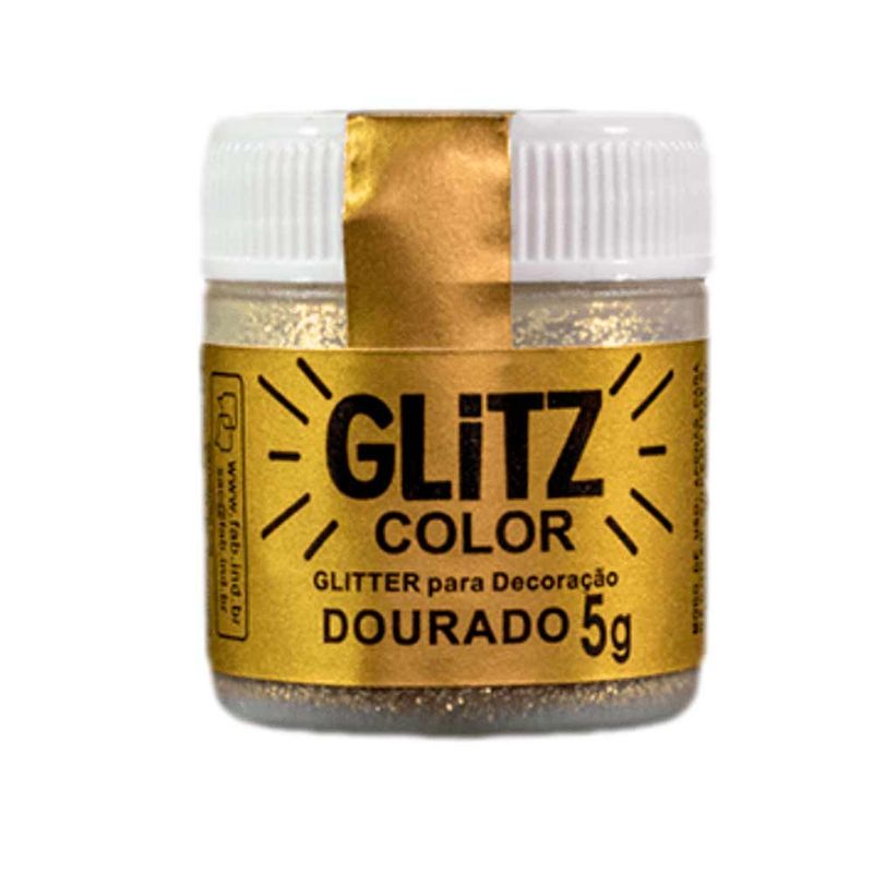 Gliter Decorado Dourado 5g - Fab