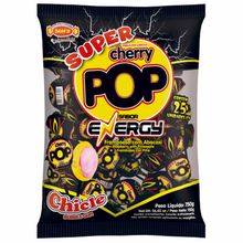Pirulito Super Cherry Pop Energy c/25 - Sams