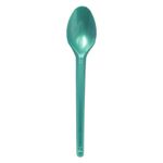 Colher Plástica Sobremesa Perolada Verde c/50 - Bello