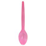 Colher Sobremesa Rosa Glass c/50 - Plastilania