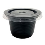 Kit Copo Tampa Brigadeiro Preto 60ml c/15 - Bello Copo