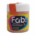 Pó para Decoração Laranja 3g - Fab