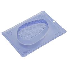 Forma PVC Silicone Ovo Achatado Matelassê 350g Ref.1055 - Porto Formas