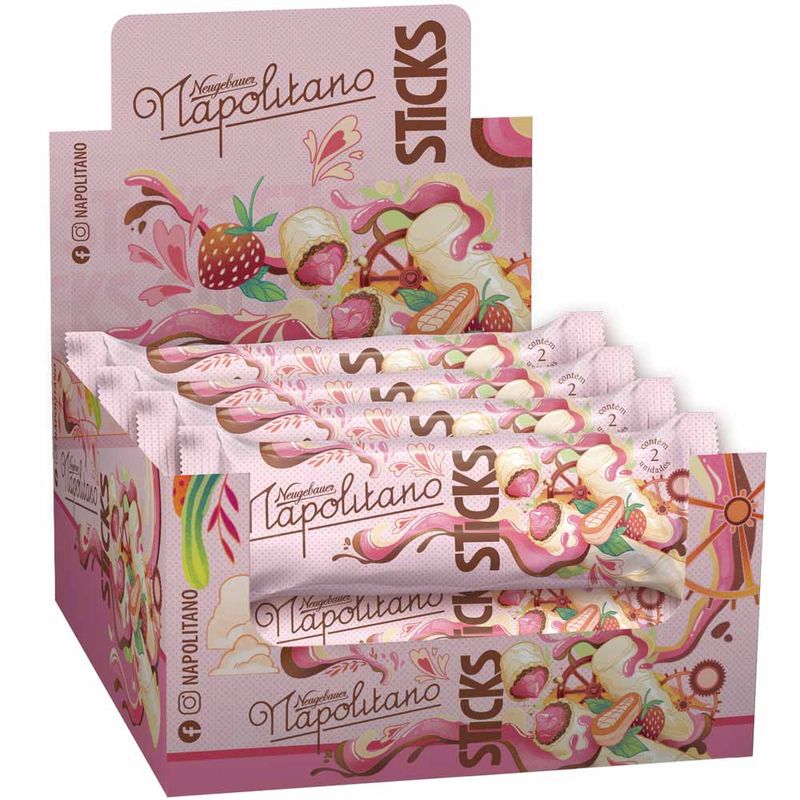 Chocolate Bibs Stick Napolitano 32g c/16 - Neugebauer