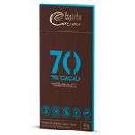 Tablete de Chocolate Amargo 70% Cacau Vegano 80g - Espírito Cacau