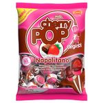 Pirulito Cherry Pop Napolitano Recheado c/50 - Sams
