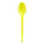 Colher Plástica Sobremesa Neon Amarelo c/50 - Bello