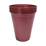 Copo Plástico Perolado Vinho Bordô 200ml c/50 - Bello