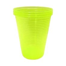 Copo Plástico Neon Amarelo 200ml c/50 - Bello