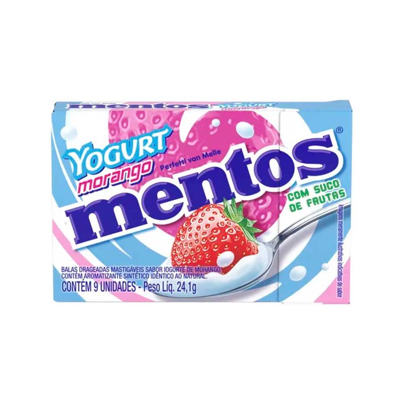 Bala Mentos Slim Box Yogurte Morango c/12 - Perfetti