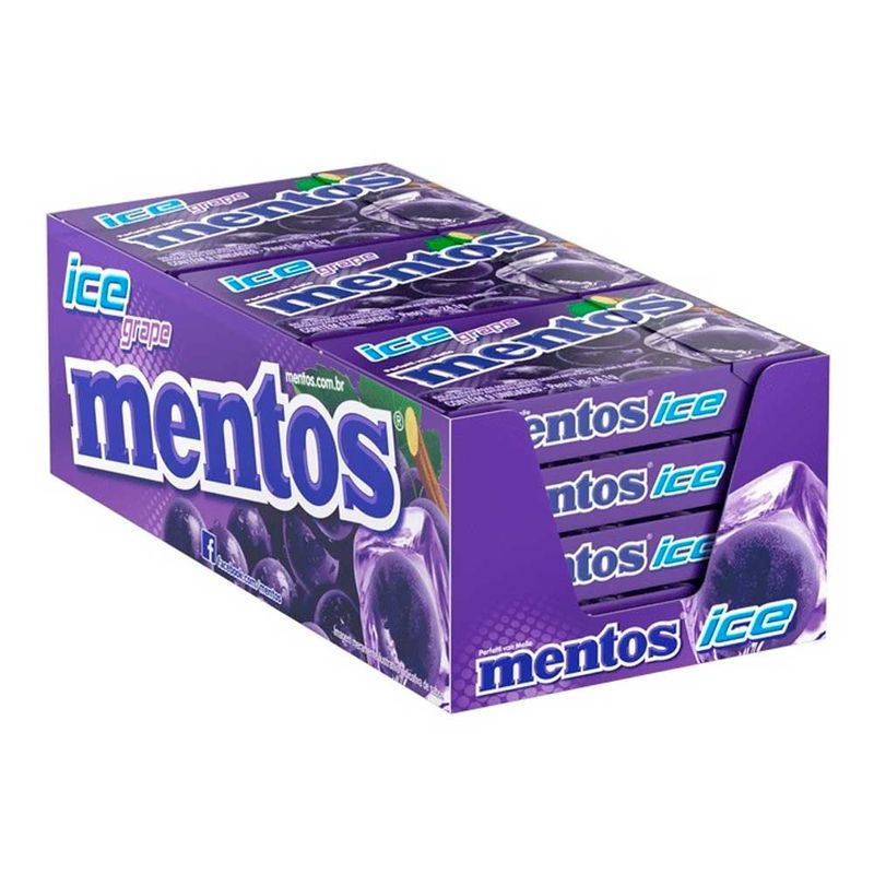 Bala Mentos Slim Box Ice Uva c/12 - Perfetti