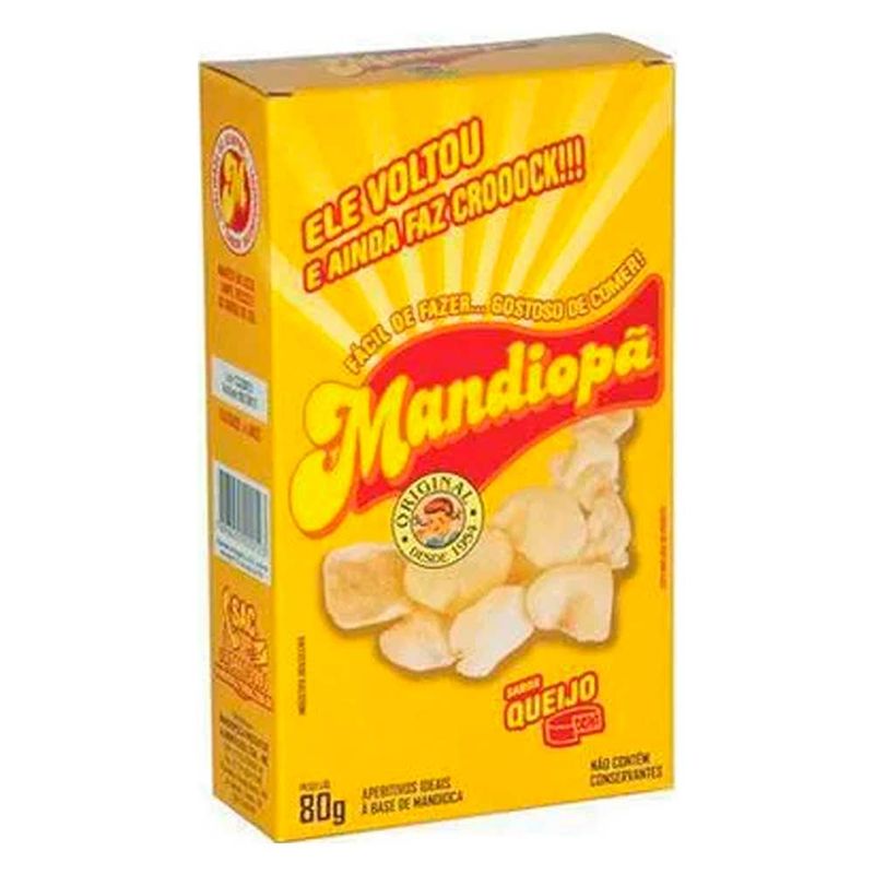 Snack Mandiopã Sabor Queijo 80g