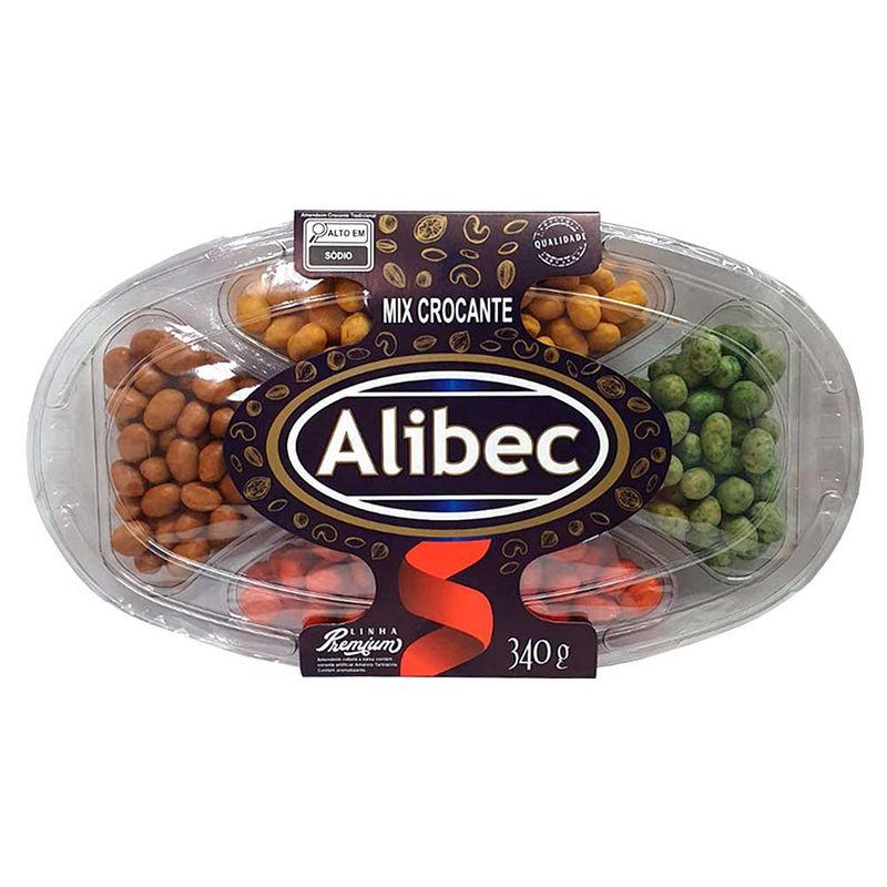 Bandeja Mix Amendoim Crocante 340g - Alibec