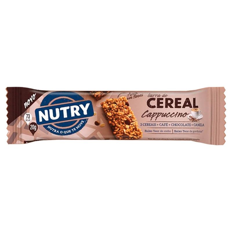 Barra de Cereais Nutry Cappuccino c/3 - Nutrimental