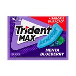 Chiclete Trident Max Menta Blueberry c/14 - Adams