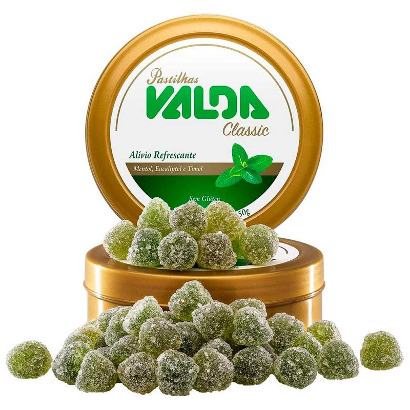 Pastilha Classic Mentol 50g - Valda