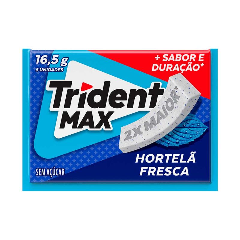 Chiclete Trident Max Hortelã c/14 - Adams