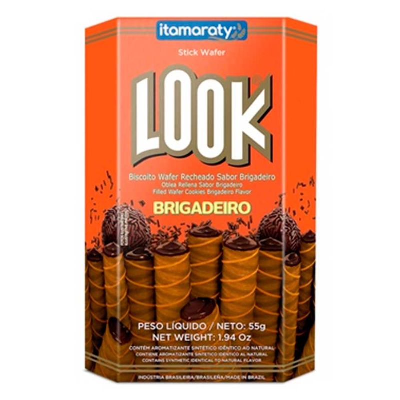 Wafer Recheado Look Brigadeiro 55g c/20 - Itamaraty