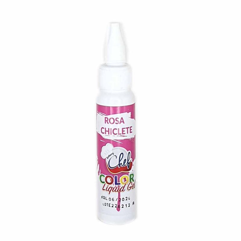 Corante Líquido Gel Rosa Chiclete 25g - Iceberg Chef