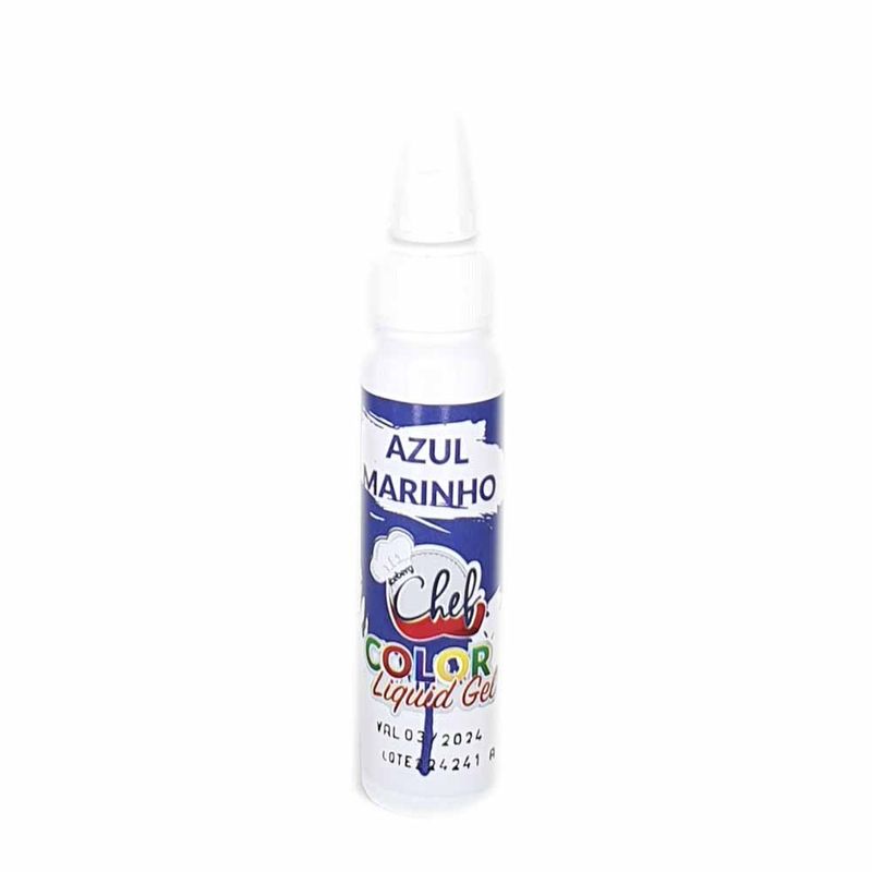Corante Líquido Gel Azul Marinho 25g - Iceberg Chef