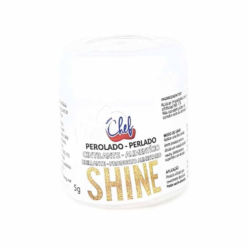 Pó Cintilante Alimentício Shine Perolado 5g - Iceberg Chef
