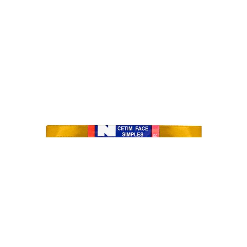 Fita Cetim Simples No1 Cor Dourado c/10m - Najar