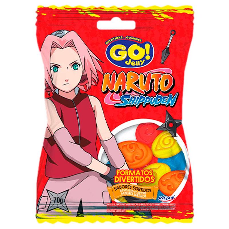 Bala de Gelatina Naruto 70g - Go! Jelly