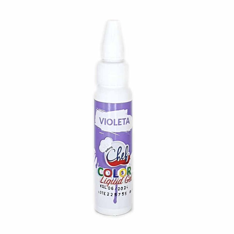 Corante Líquido Gel Violeta 25g - Iceberg Chef