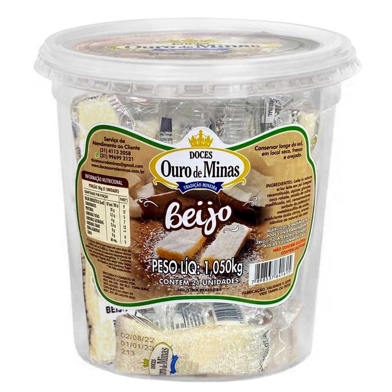 Pingo de Leite Beijo Embrulhado c/21 - Ouro de Minas