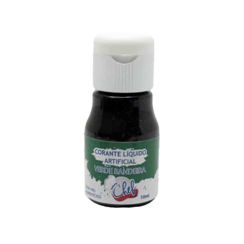 Corante Líquido Verde Bandeira 10ml - Iceberg Chef