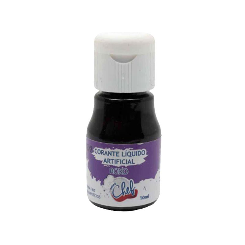 Corante Líquido Roxo 10ml - Iceberg Chef