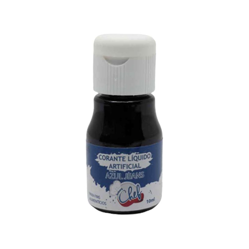 Corante Líquido Azul Jeans 10ml - Iceberg Chef
