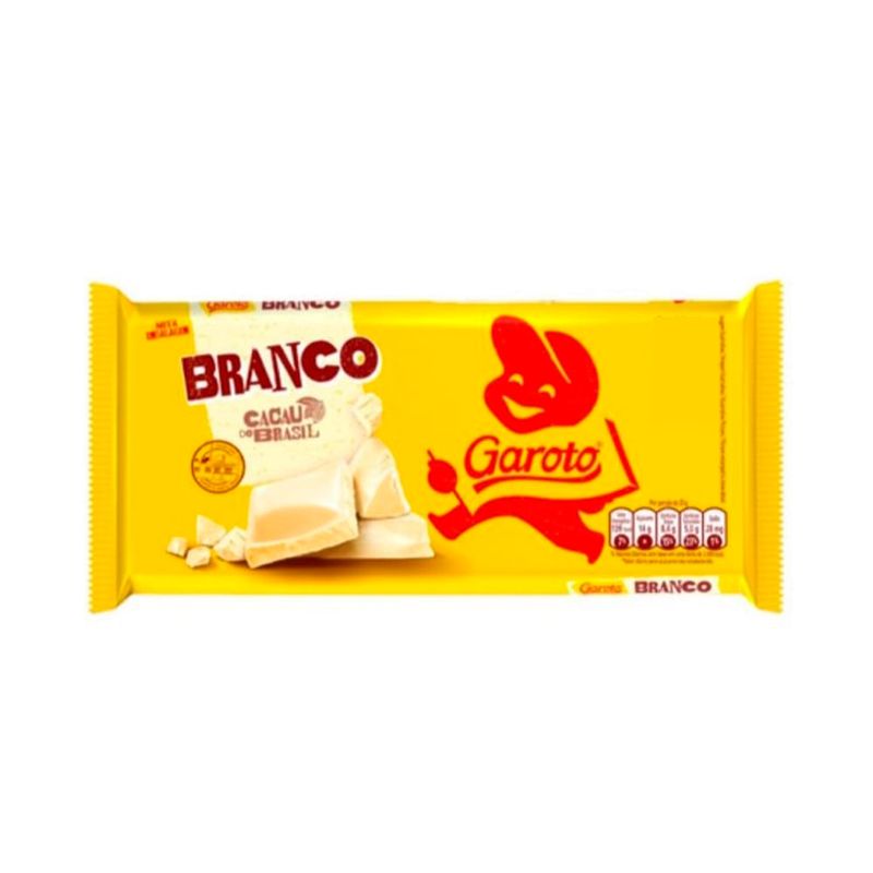 Tablete Chocolate Branco 100g - Brasil Cacau