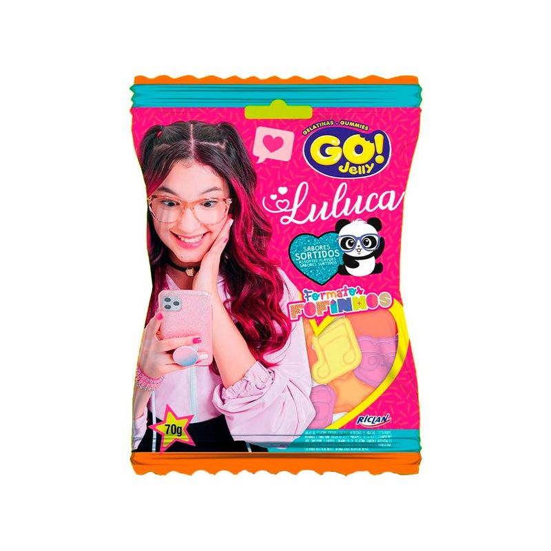 Bala Gelatina Lulula Sabores Sortidos 70g - Go Jelly