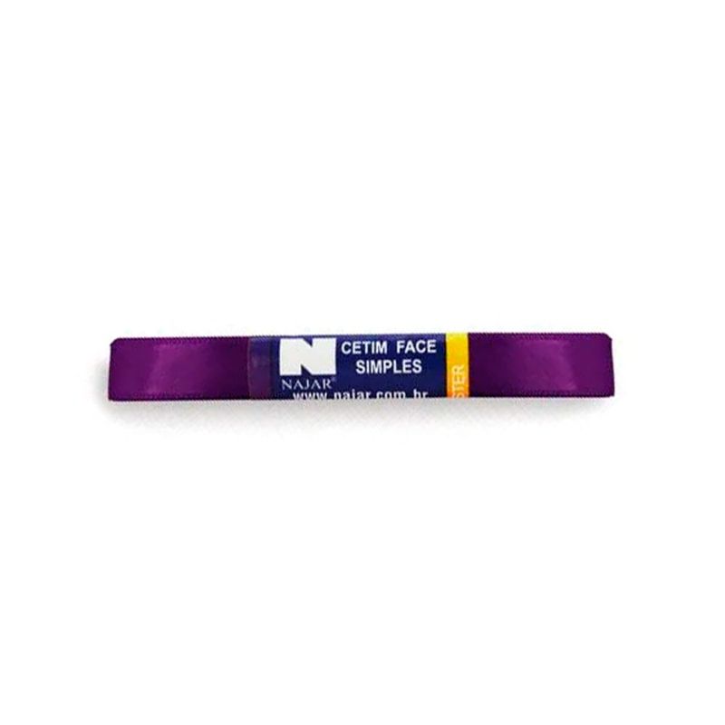 Fita Cetim Simples No3 Cor Violeta c/10m - Najar
