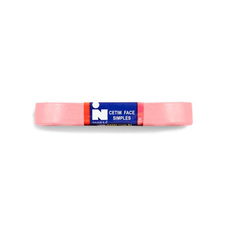 Fita Cetim Simples No3 Cor Pétala c/10m - Najar