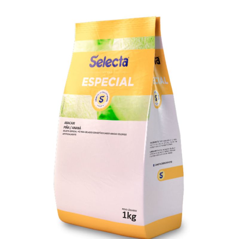 Especial Pó p/ Gelados Sabor Abacaxi 1kg- Selecta