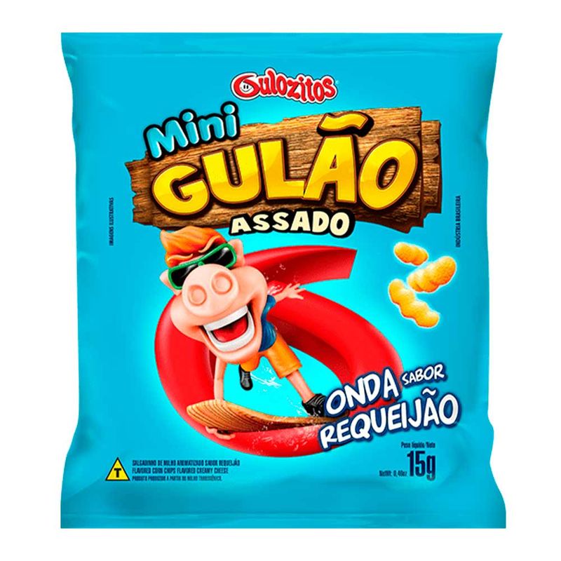 Salgadinho Mini Gulão Sabor Requeijão 15g c/30- Gulozitos